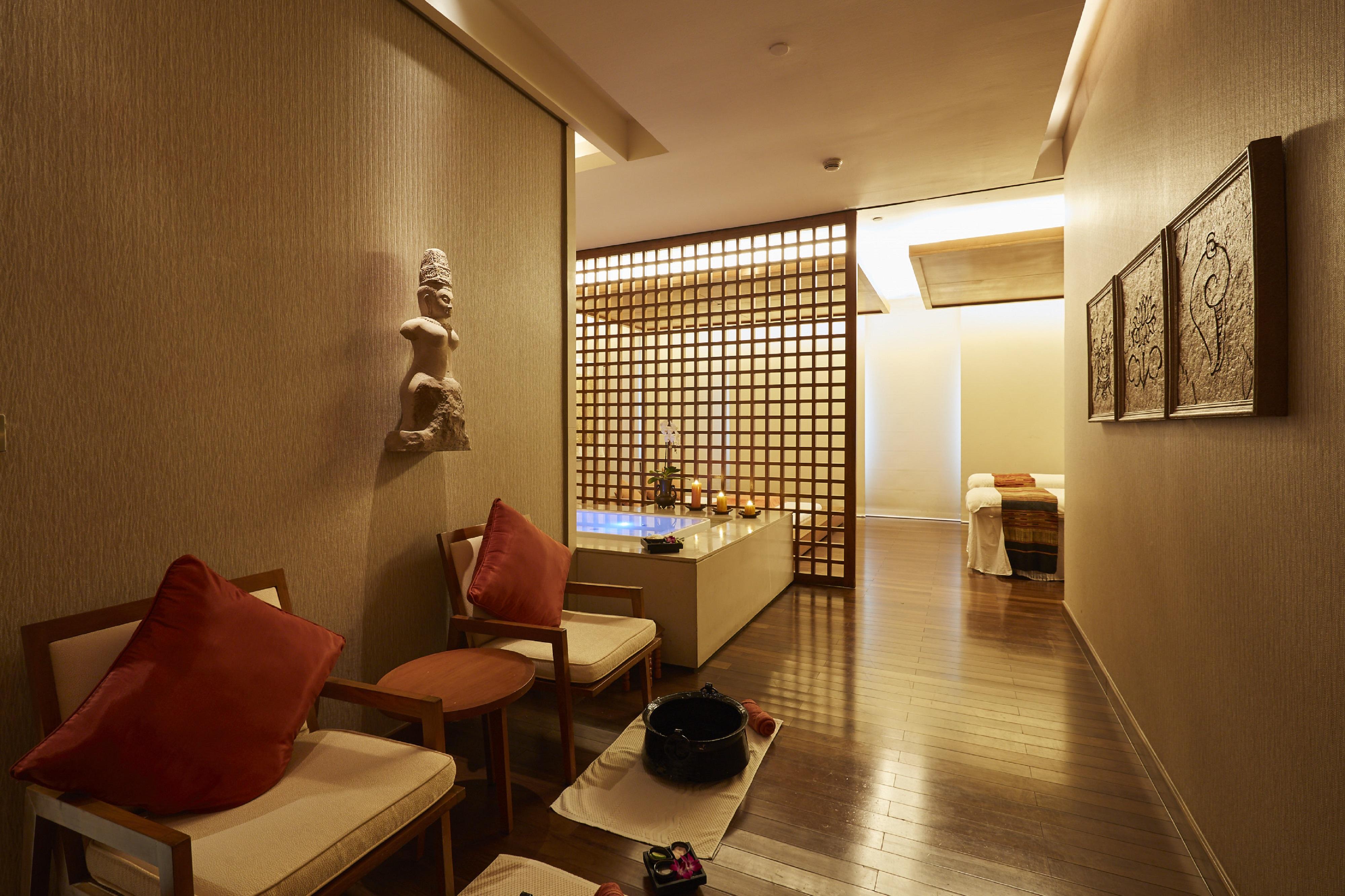 Shangri-La Bangkok Esterno foto A spa at a hotel